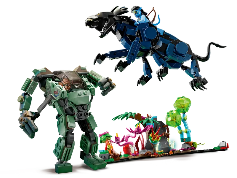 Lego Neytiri & Thanator vs. AMP Suit Quaritch (75571)