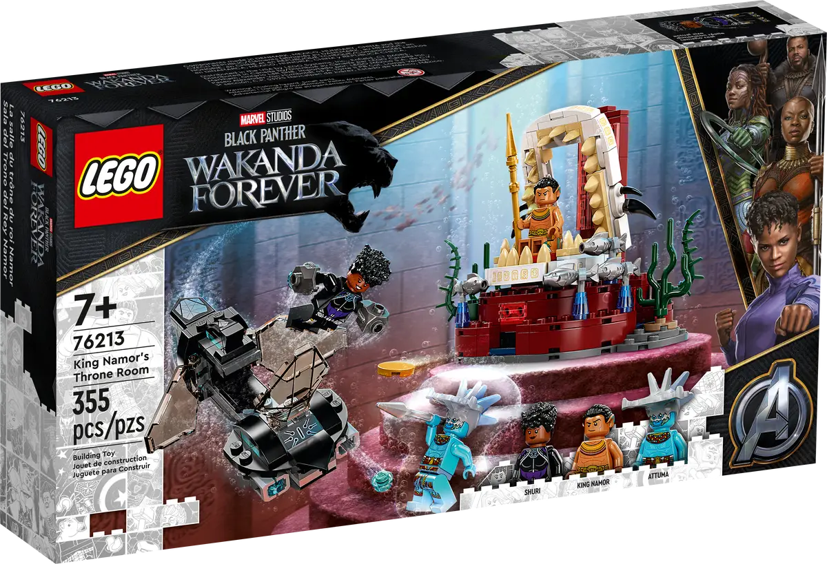 Lego Black Panther Wakanda Forever King Namor's Throne Room (76213)