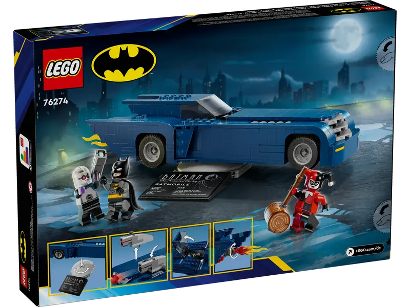 Lego Batman with the Batmobilevs. Harley Quinn and Mr. Freeze (76274)