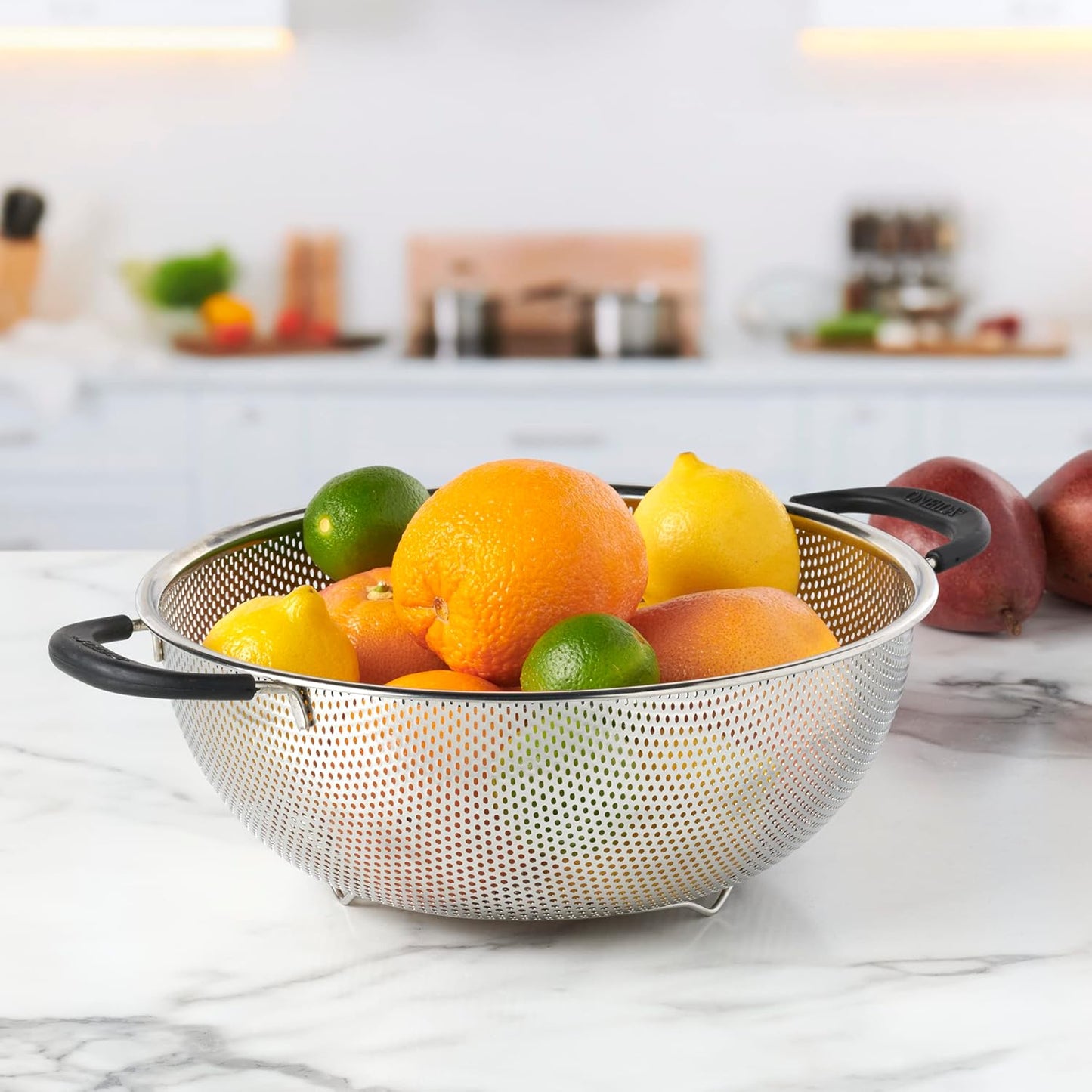 Danny Home Stainless Steel Punching Hole Basket 25.5cm