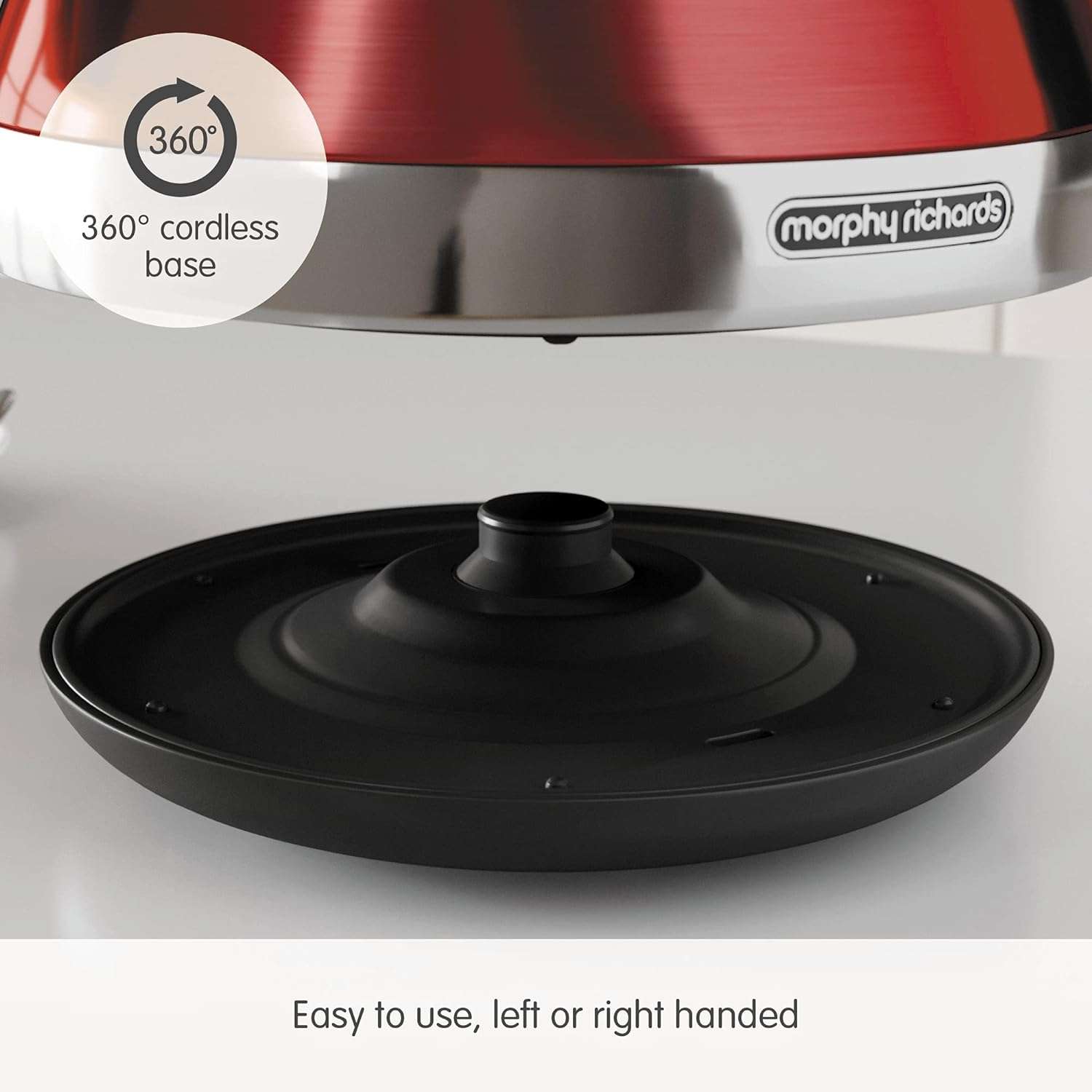 Venture Pyramid Kettle – Brushed Stainless -1.5L by Morphy Richards