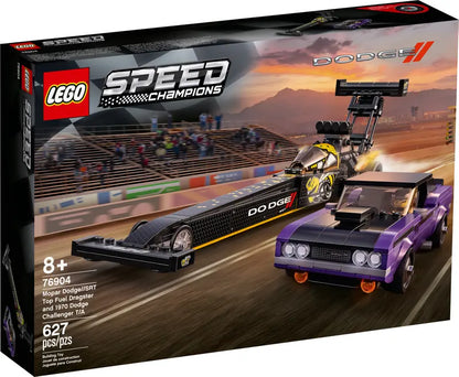 Lego Mopar Dodge//SRT Top Fuel Dragster and 1970 Dodge Challenger T/A (76904)