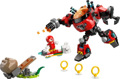 Lego Knuckles vs. Dr. Eggman Egg Crusher Mech (77005)