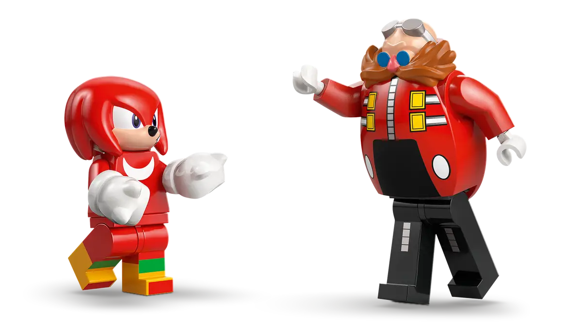 Lego Knuckles vs. Dr. Eggman Egg Crusher Mech (77005)