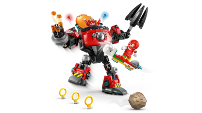Lego Knuckles vs. Dr. Eggman Egg Crusher Mech (77005)