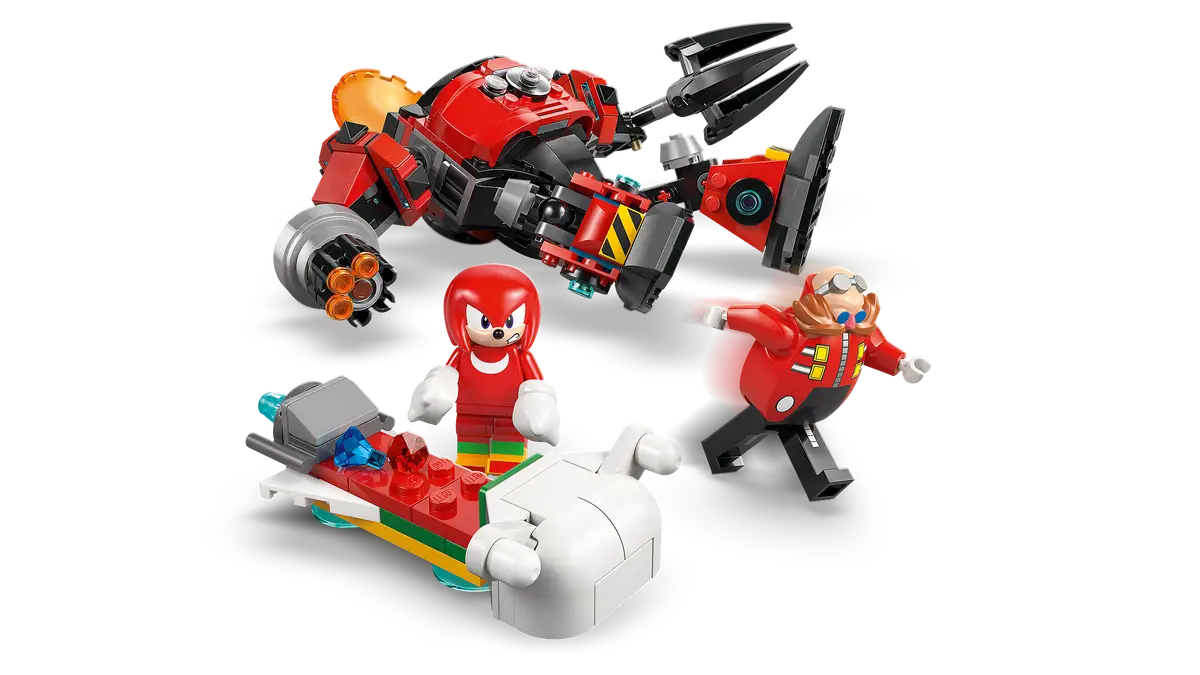 Lego Knuckles vs. Dr. Eggman Egg Crusher Mech (77005)