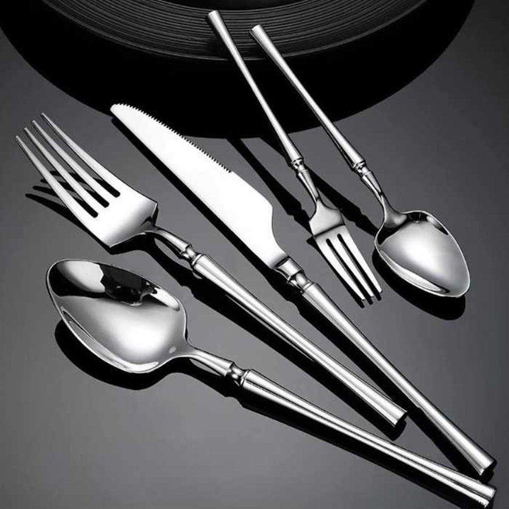 PROUD 5-Pieces Brilliant Stainless Steel 304 Silverware Tableware Cutlery Set ( 666 )