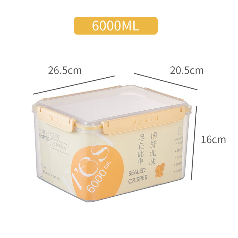Microwave plastic Food Storage With Smart Lock Lids 6000ml
