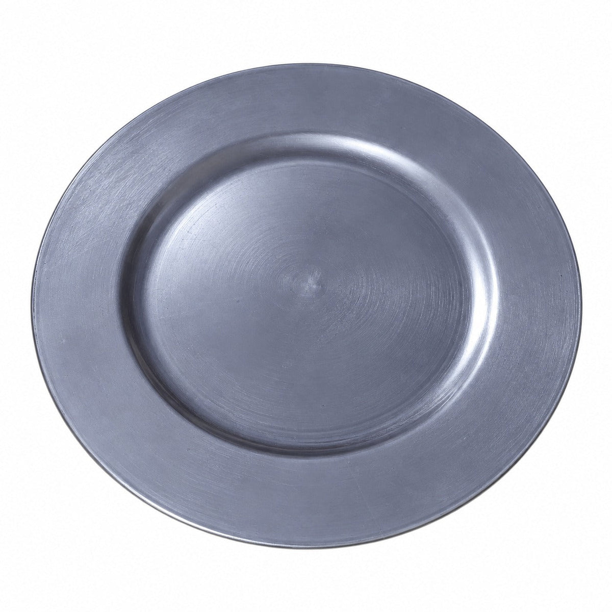 Lavender Boudoire Decorative Christmas Charger Plate – 33 cm – Silver, Lavender Grey & Blue Grey
