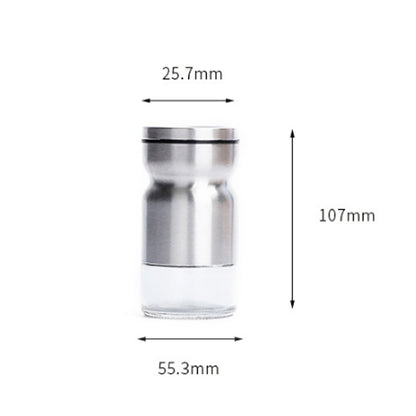 6-Pieces Rotating Stainless Steel Spices Jar Set