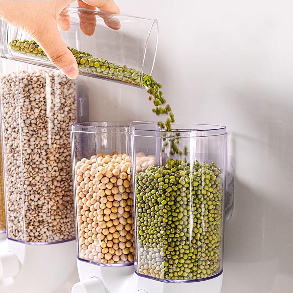 U-shaped double sections miscellaneous grains tank, 1&2 Kg