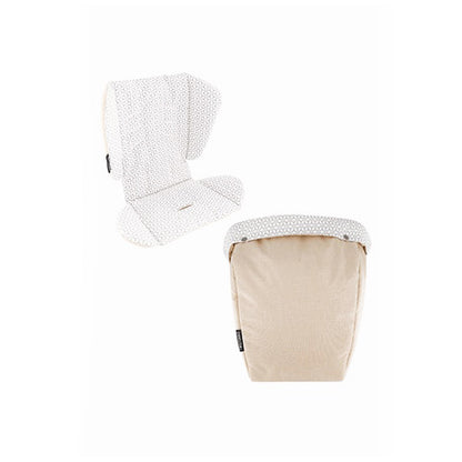 Twistshake Stroller Seat Liner + Foot Muff Beige