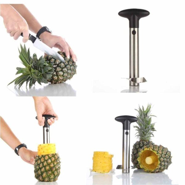 Stainless Steel All In One Pineapple Slicer