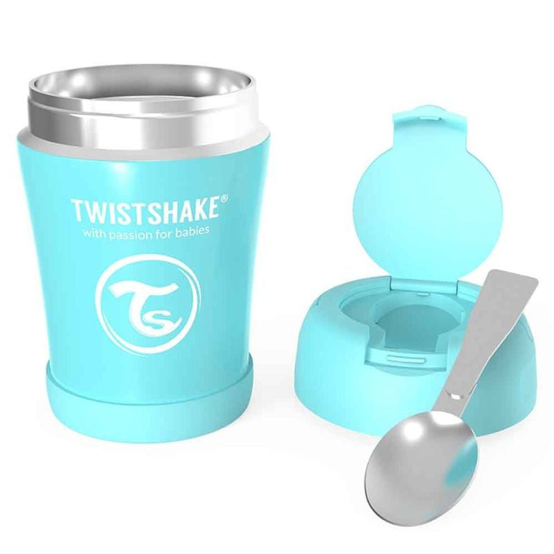 Twistshake Insulated Food Container 350ml Pastel Blue