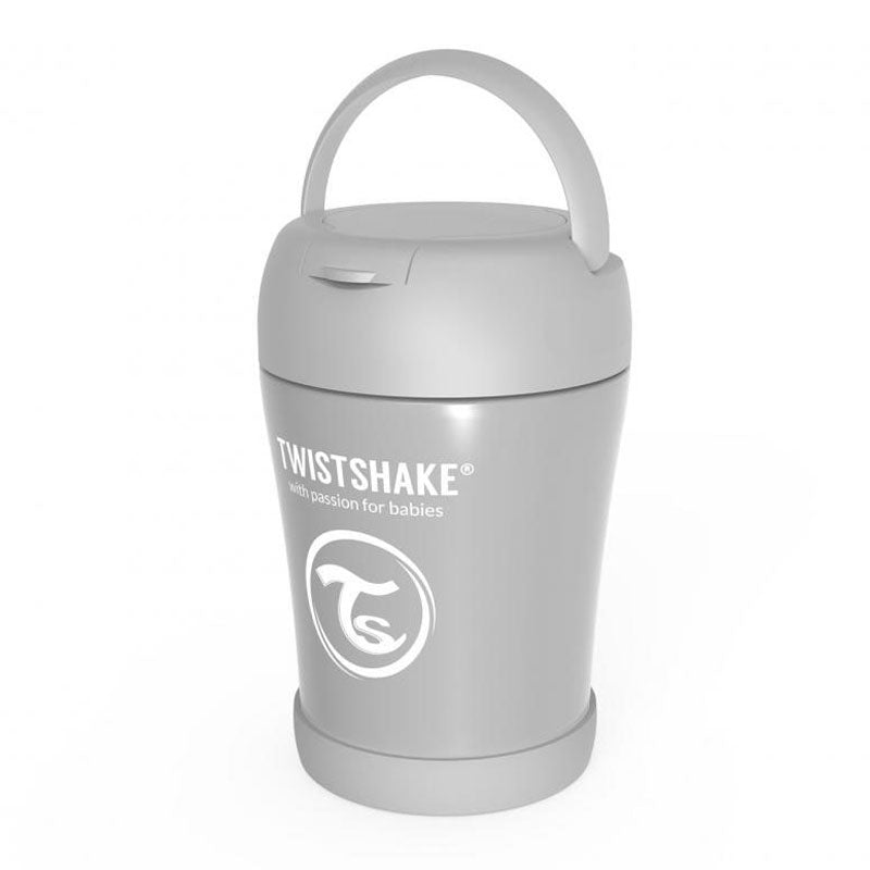 Twistshake Insulated Food Container 350ml Pastel Grey