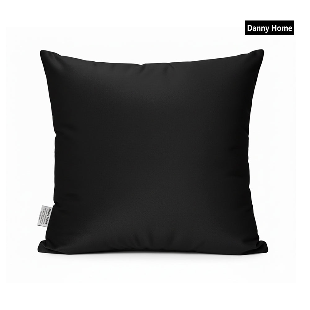 Danny Home Velvet Fabric Cushion – Black 50x50cm