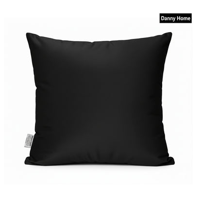 Danny Home Velvet Fabric Cushion – Black 50x50cm