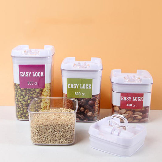 Plastic Easy Buckle Containers – 4 Piece Set
