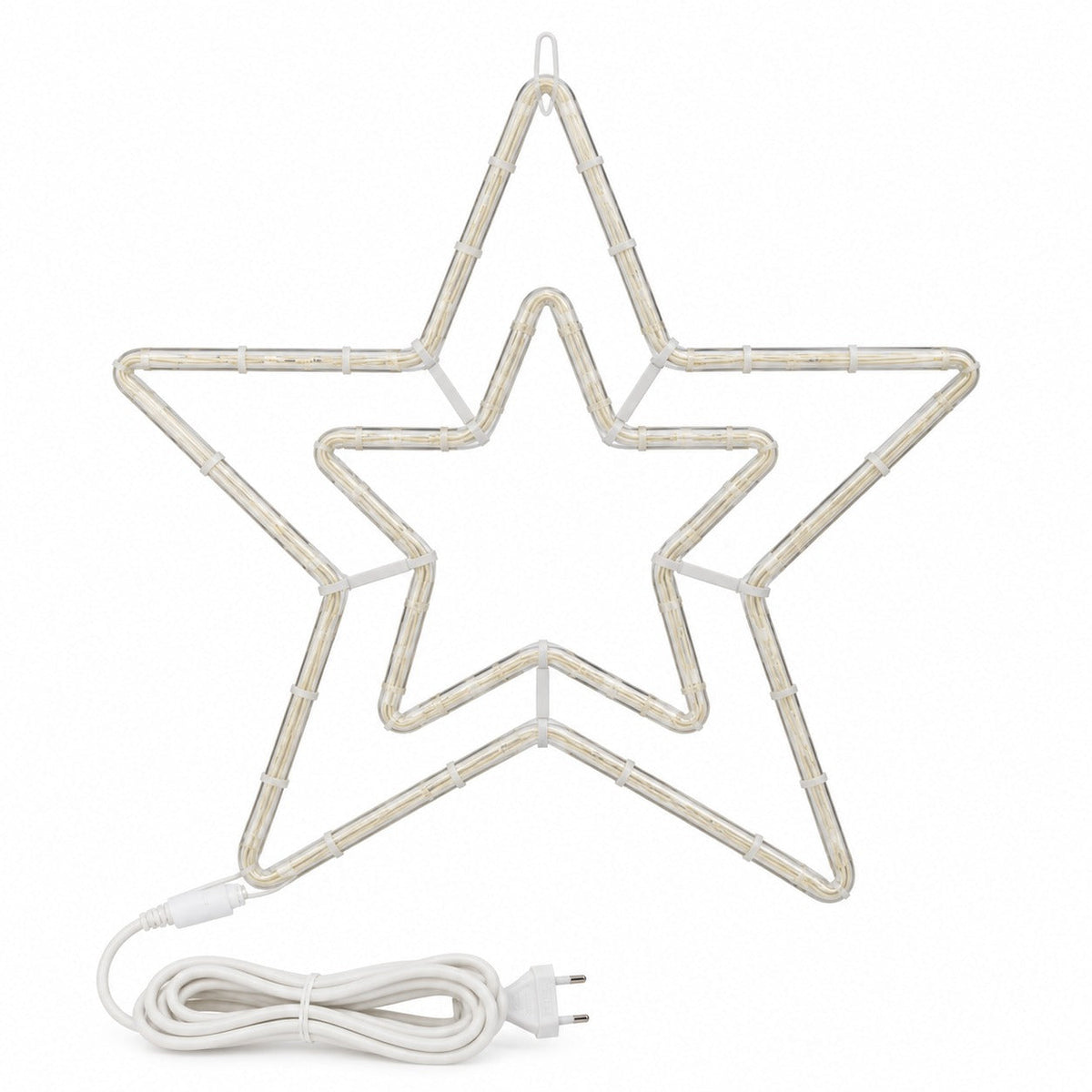 Christmas Outdoor LED Star Silhouette – 72 Warm White LEDs – Ø 57 cm