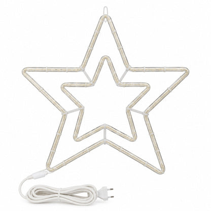 Christmas Outdoor LED Star Silhouette – 72 Warm White LEDs – Ø 57 cm