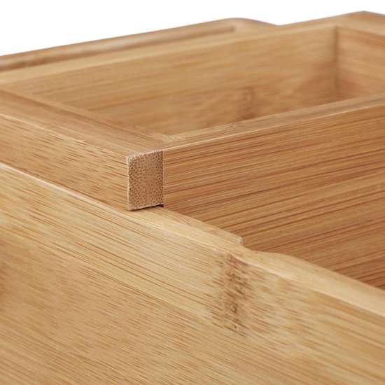 Relaxdays Bamboo Nut Bowl Set with Nutcracker – 3 Piece Set