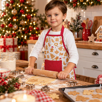 Baking Shop Kids Christmas Gingerbread Apron