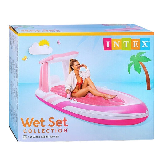 Intex Pink Paradise Boat Float Inflatable Lounge
