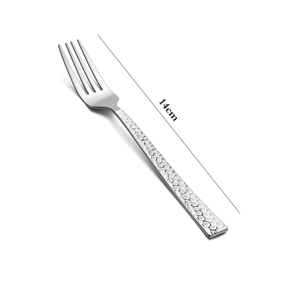 Danny Home 6-Pieces Stainless Steel Dessert Fork Silverware Flatware