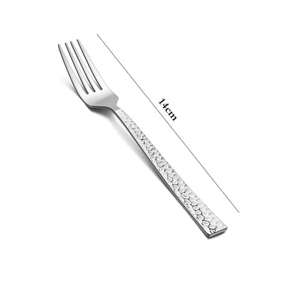 Danny Home 6-Pieces Stainless Steel Dessert Fork Silverware Flatware