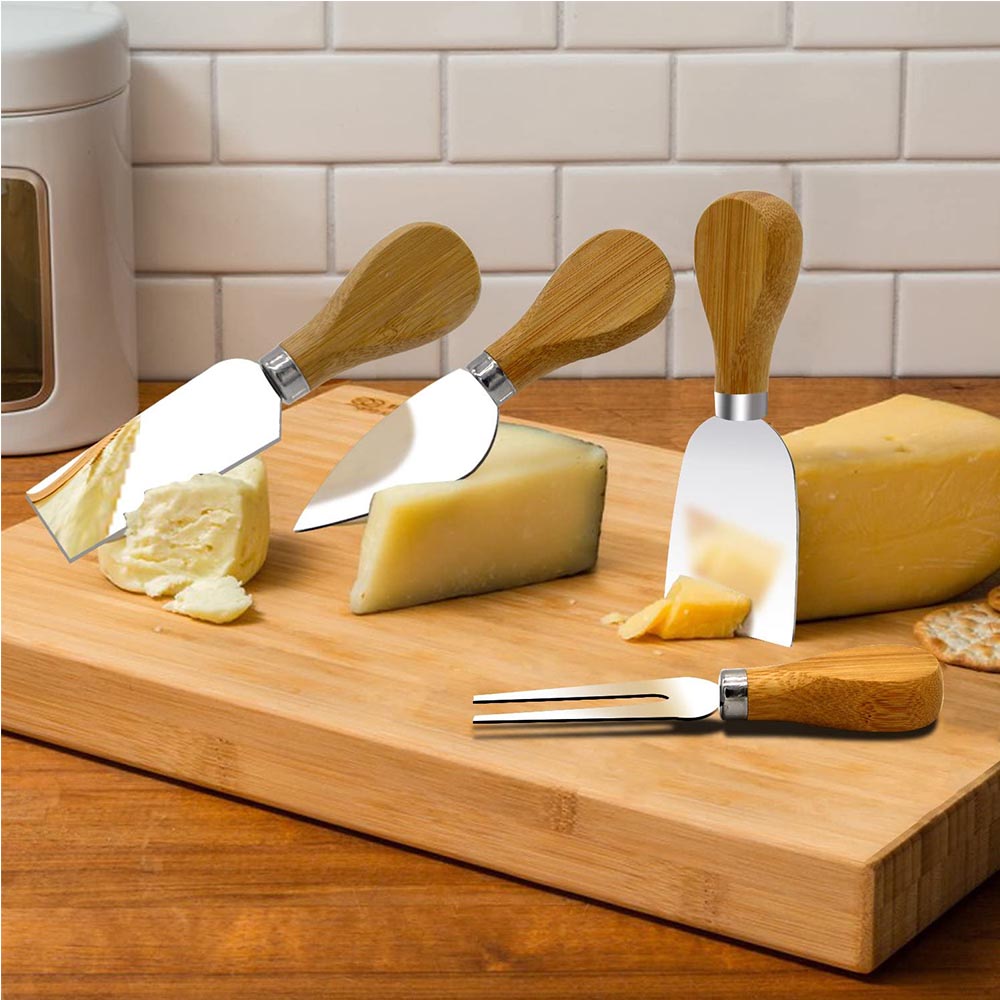 Cool Gift, 4 Pieces Set Cheese Knives