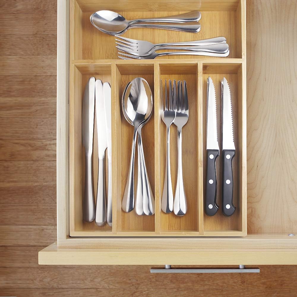 Bamboo Kitchen Drawer Organizer