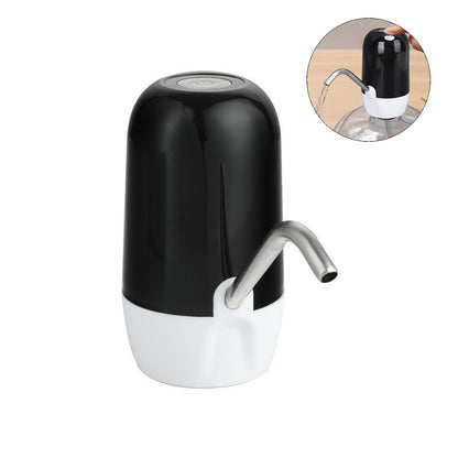 4W 1200mAh DC-5V High Power Water Pump Dispenser With 304 Stainless Steel Hose MX-808 (L16 x W6.5 x H14)cm – Black