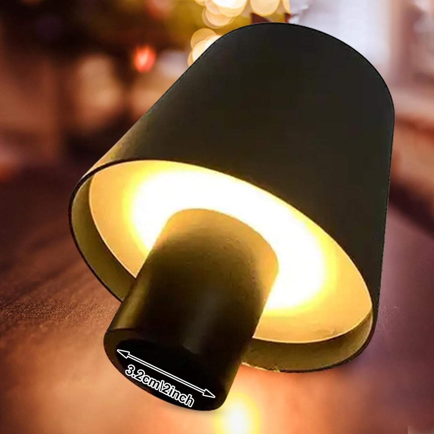 Danny Home Rechargeable Touch Bottle Lamp 3 Color LED