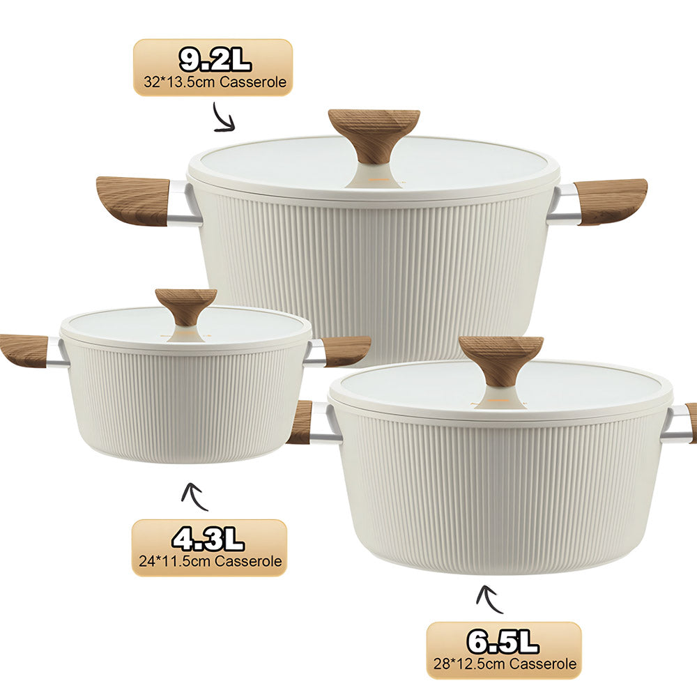 DSP CA021-S02 𝑴𝒂𝒔𝒕𝒆𝒓𝒑𝒊𝒆𝒄𝒆 𝑪𝒐𝒐𝒌𝒘𝒂𝒓𝒆 Set of 6-Pcs Beige