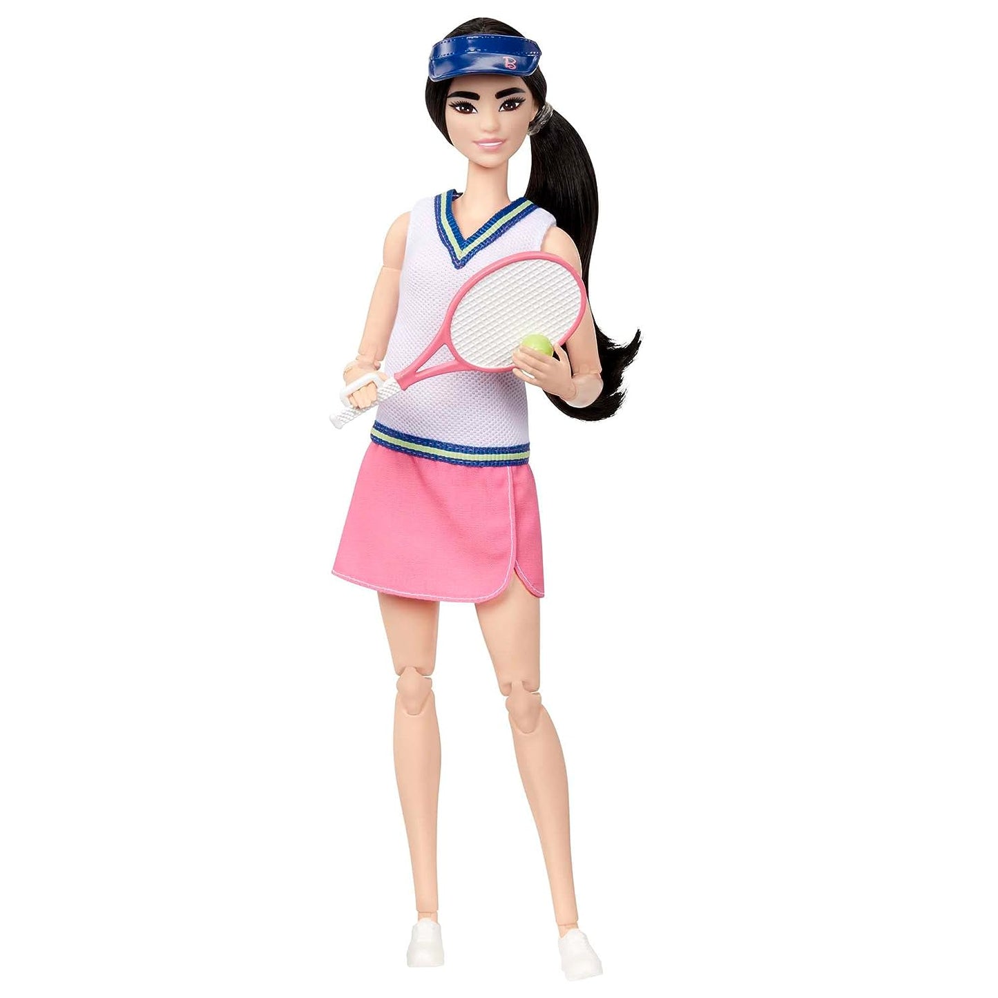 Tennis Player Doll with Racket and Ball