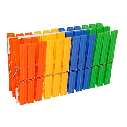 Plastic Clothespins, 24-Pack