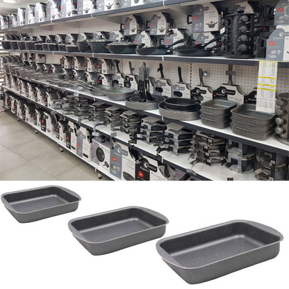 Phoenix, Professional Granite Rectangle Baking Tray Set