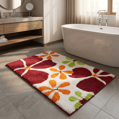 Ridder Floral Cotton Bath Mat