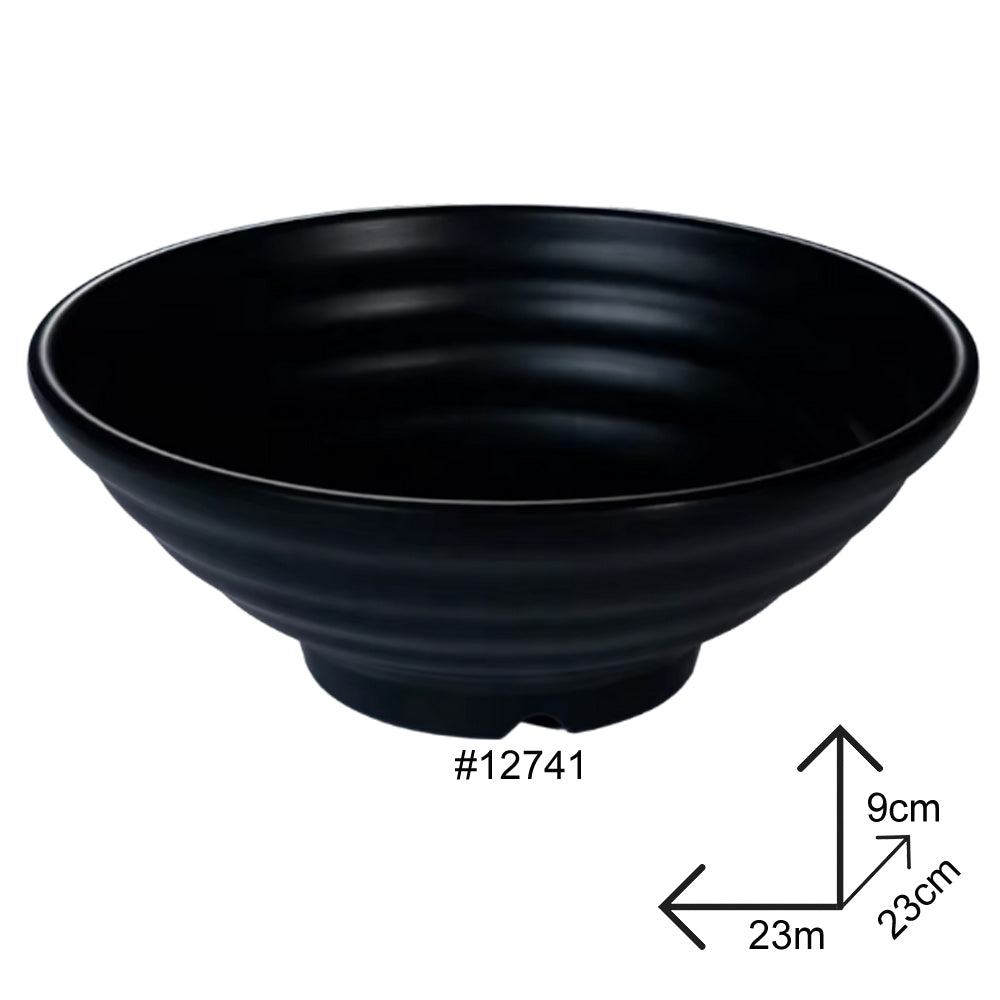 Cone Bowl Black Melamine Dinnerware