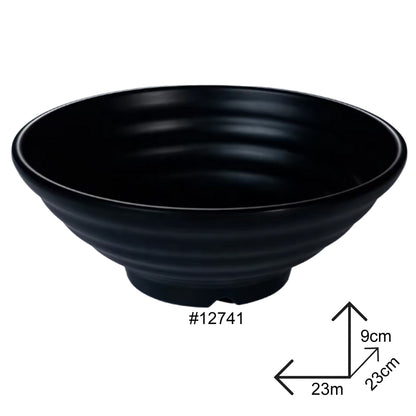 Cone Bowl Black Melamine Dinnerware