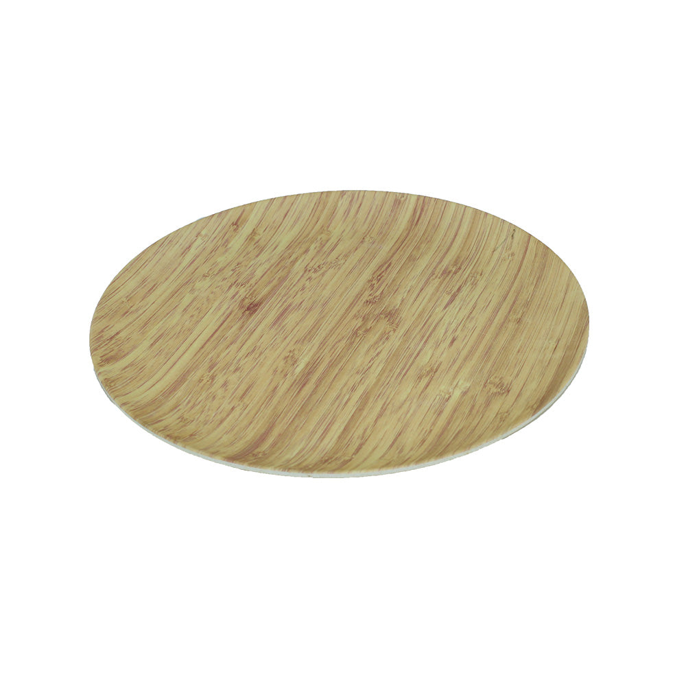20cm Plate Wooden Melamine Dinnerware