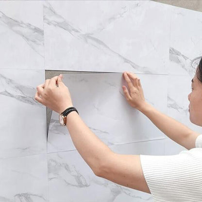High Gloss Marble Effect PVC Wall Sticker Self Adhesive