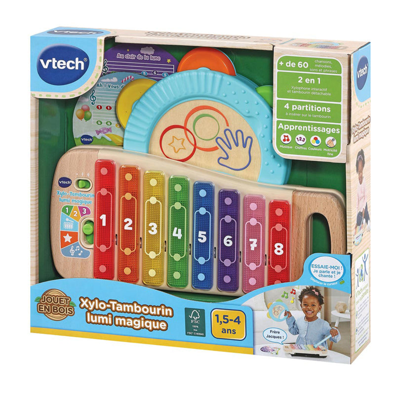 Vtech 80-615605 Xylo-Tambourin Lumi Magique Wood (Vtfr) S22
