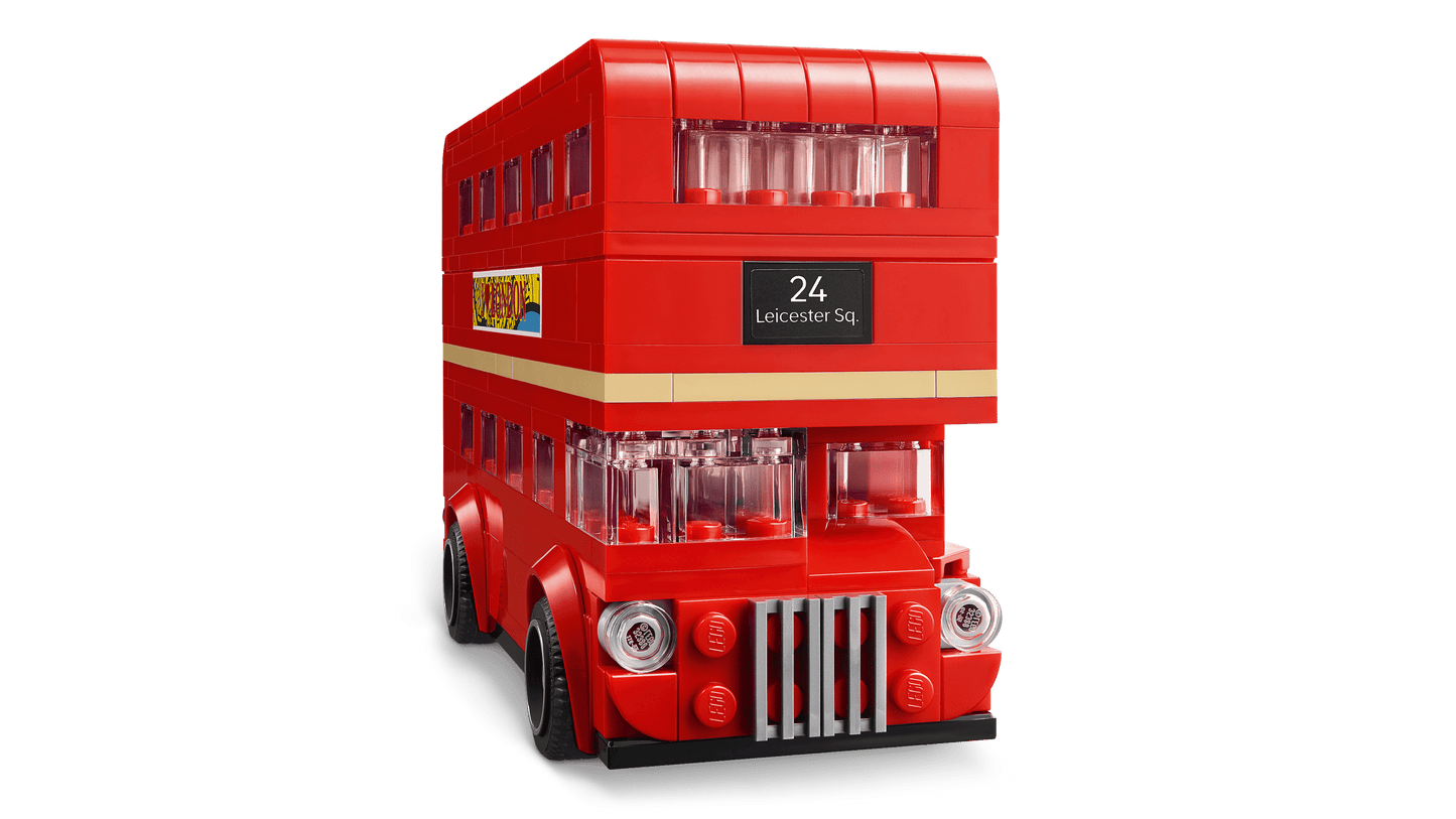 LEGO London Bus 40953 Iconic Red Double Decker Building Toy