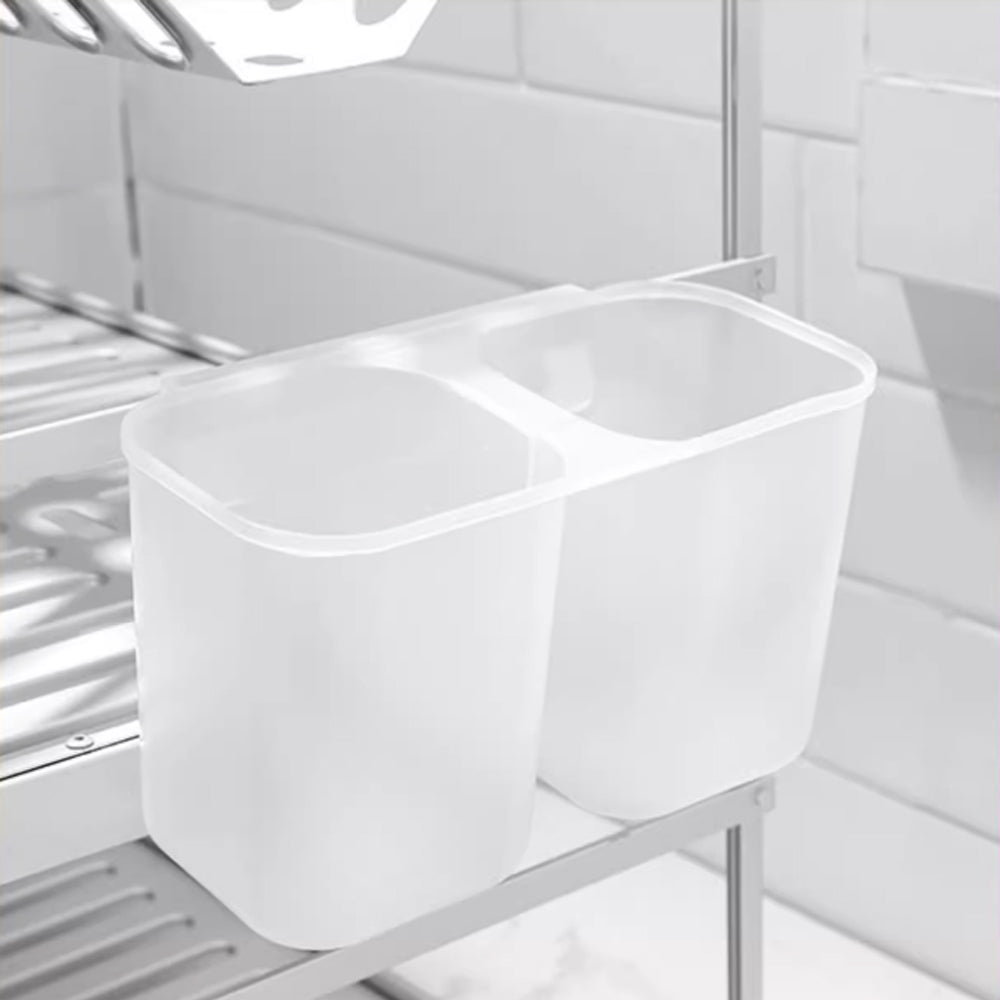 Binca Aluminum Large 2-Layer Dish Rack 62-cm