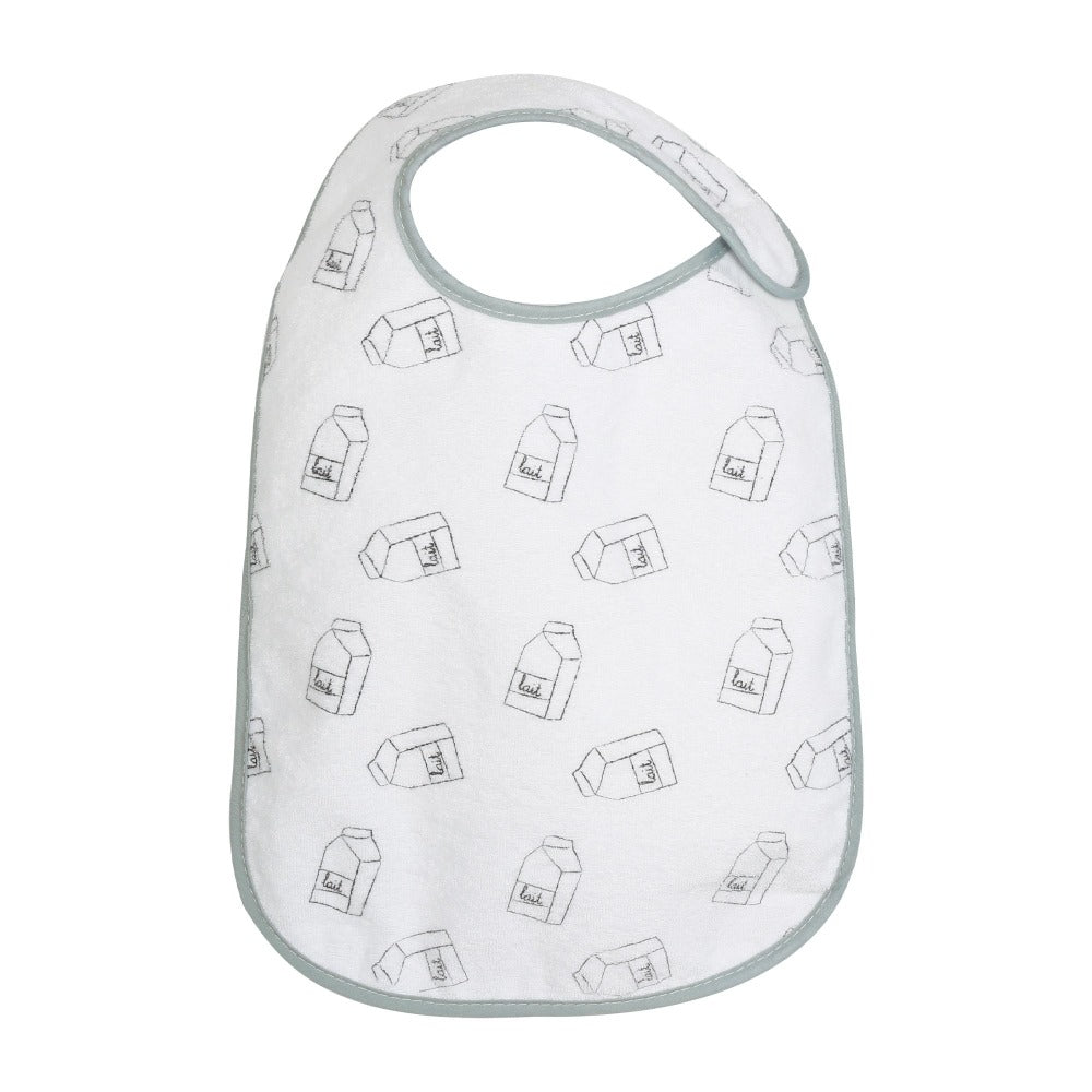 Pack of 5 large newborn bibs - Milky Baby