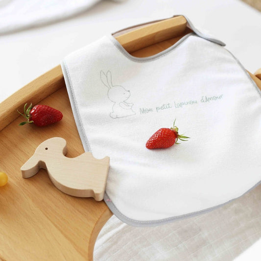 Pack of 5 large newborn bibs - Milky Baby