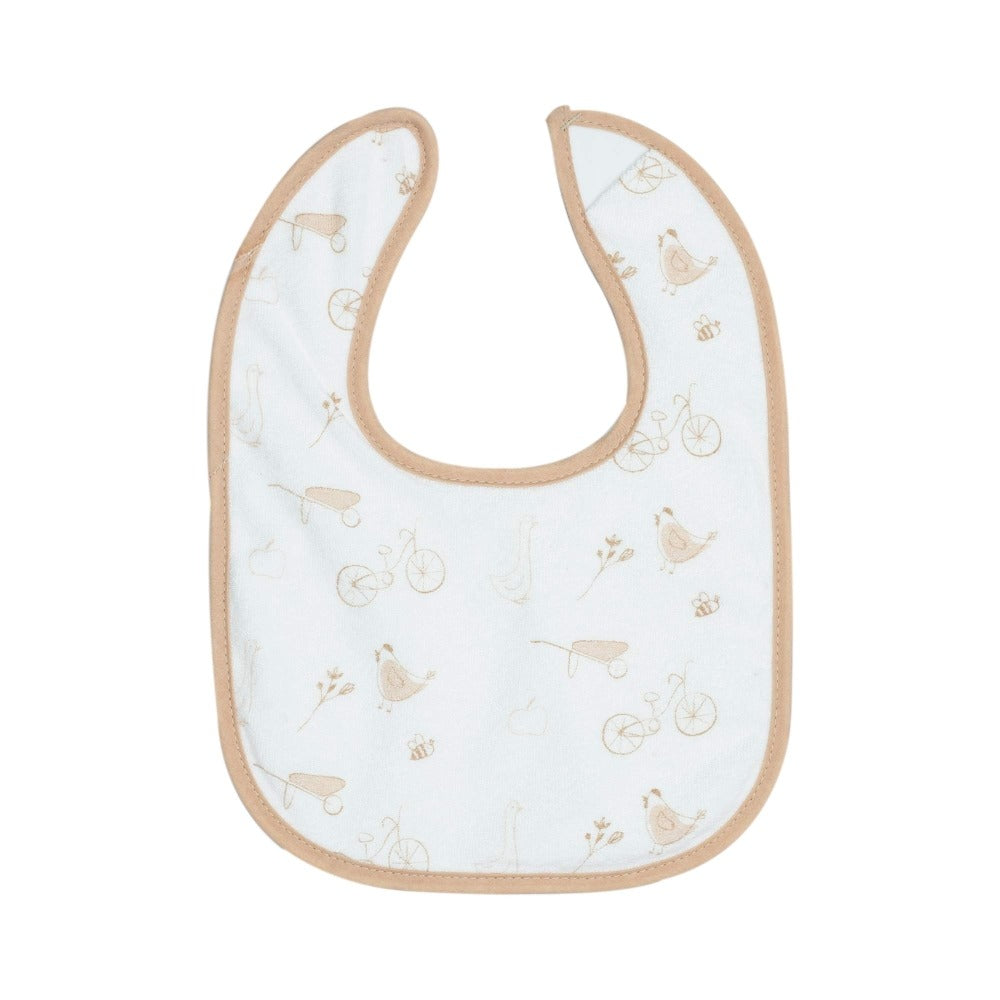 Set of 6 baby bibs - Farm animals