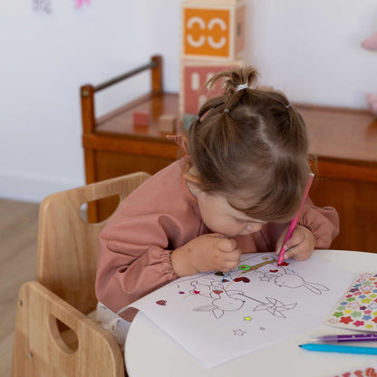 Brown Long-Sleeved Waterproof Bib
