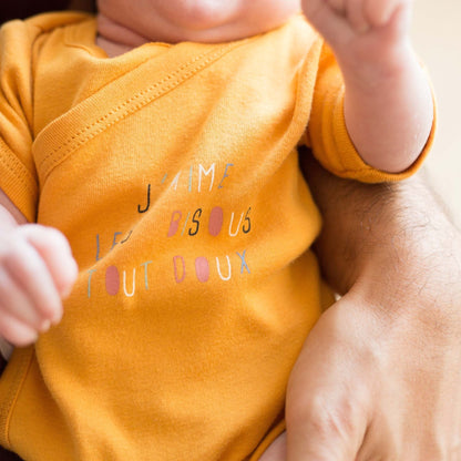 Set of 2 Short-Sleeve Baby Bodysuits